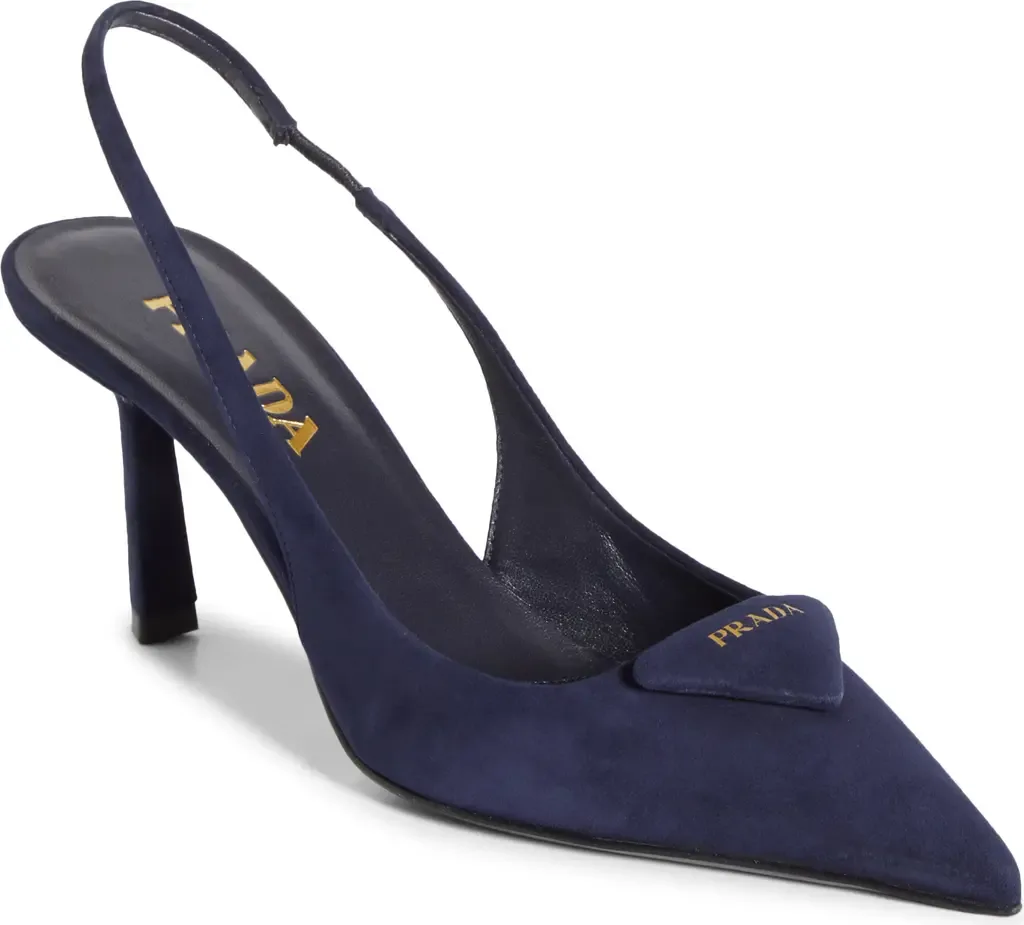 Logo Slingback Pump by Prada
