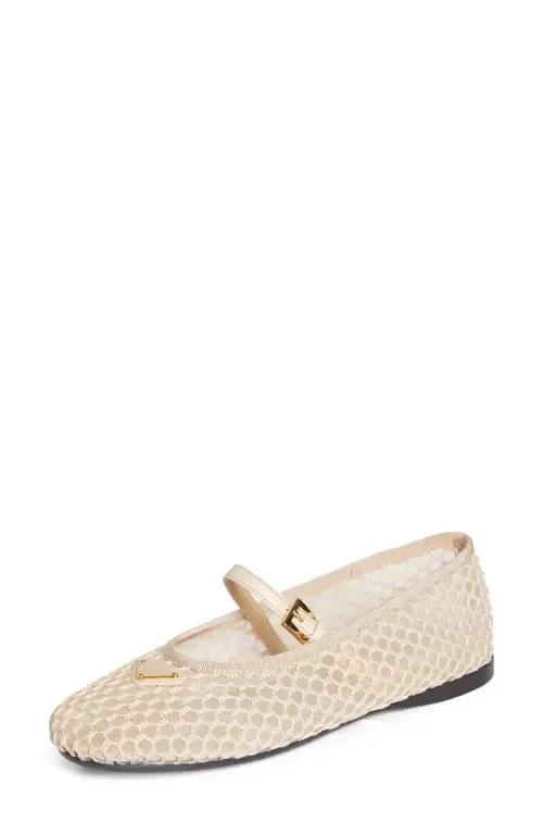 Mesh Logo Mary Jane by Prada