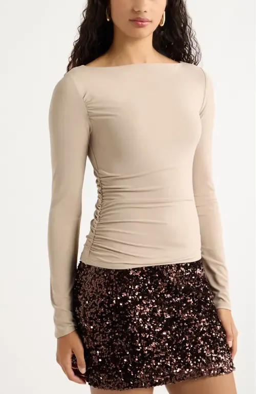 Ruched Side Top by Open Edit