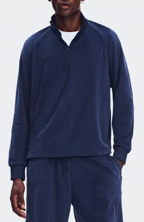 Courtside Quarter Zip Terry Pullover by On