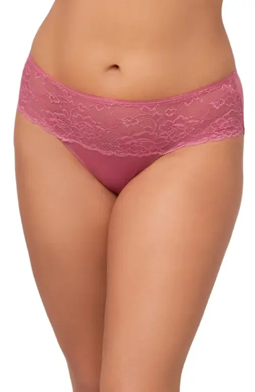 Nudies Floral Lace Trim Hipster Panties by Montelle Intimates
