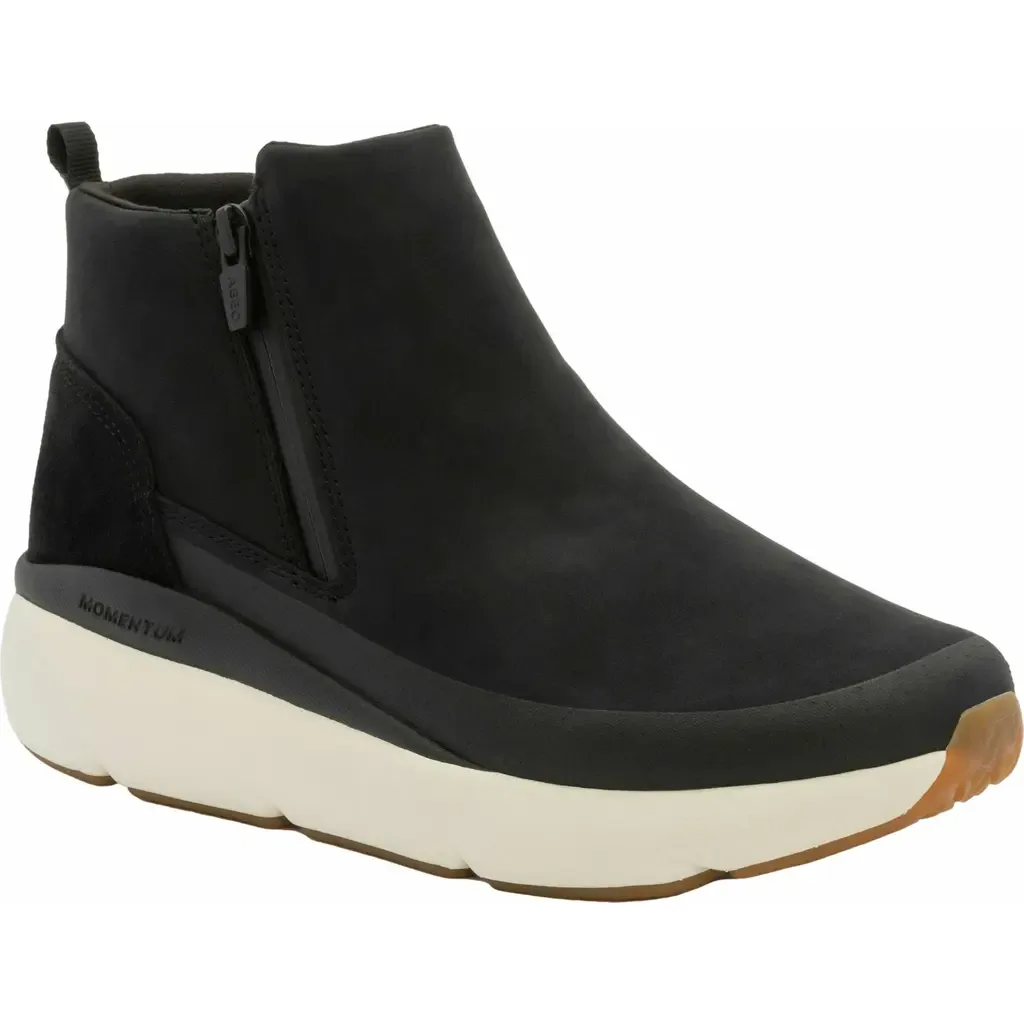 MXV Shift Zip Bootie in Black Nubuck by ABEO