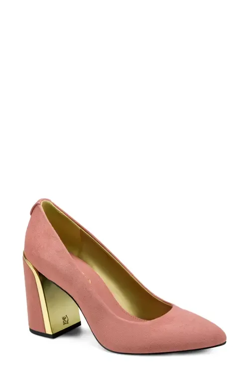 Romina Block Heel Pump by DONNA KARAN