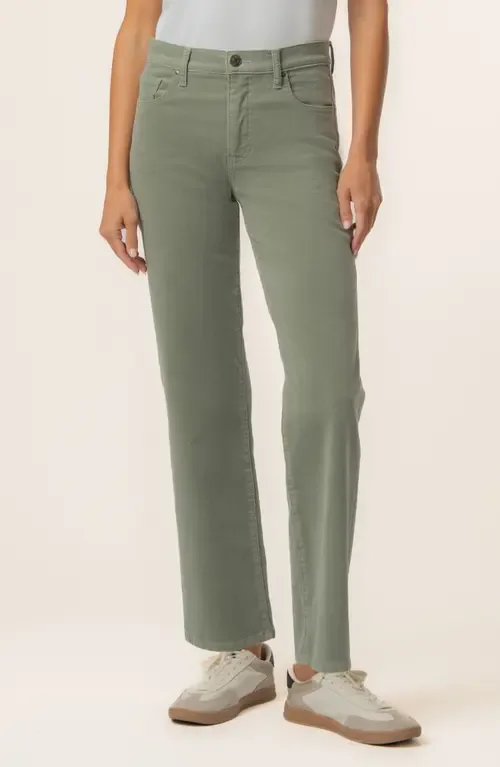 Avery High Waist Ankle Straight Leg Corduroy Pants