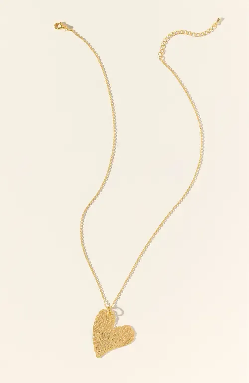Precious Dipped-Lace Heart Necklace