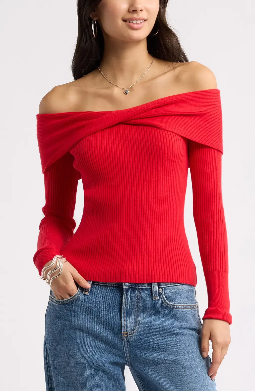Off the Shoulder Cozy Sweater