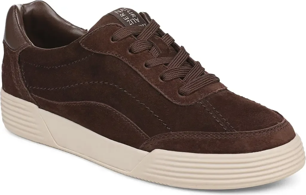 Cami Leather Sneaker in Chocolate Suede by Naturalizer