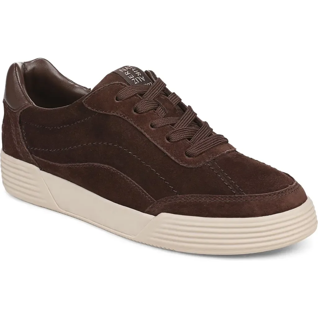 Cami Leather Sneaker in Chocolate Suede by Naturalizer