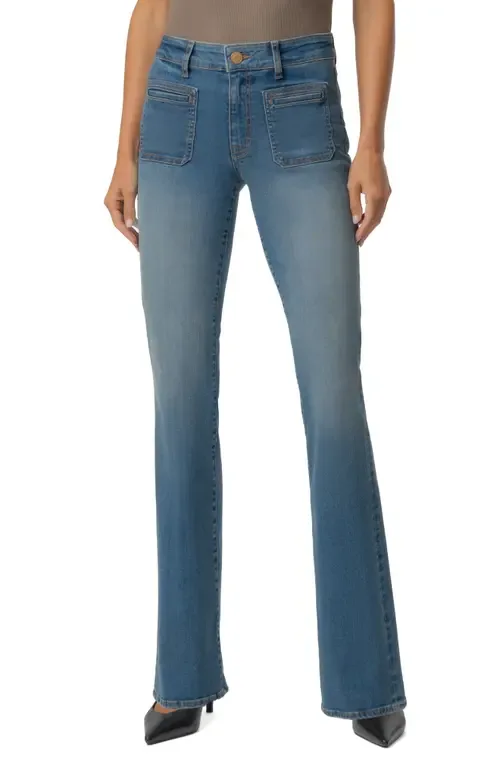 Natalie Patch Pocket Mid Rise Bootcut Jeans by KUT from the Kloth