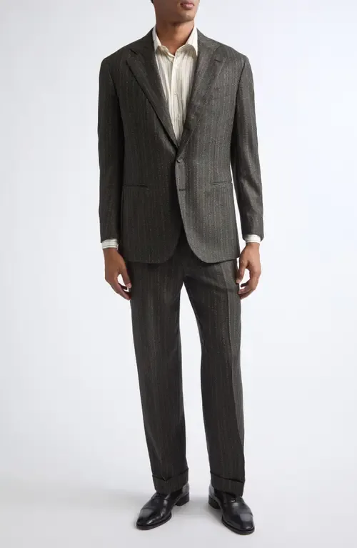Waverly Pinstripe Wool Suit by J. Mueser