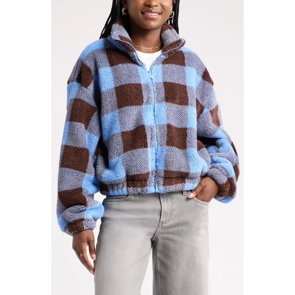 Print Fleece Zip Jacket by BP.