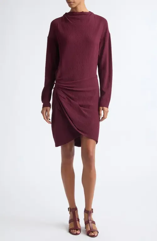 Ivana Ruched Mock Neck Dress by A.L.C.
