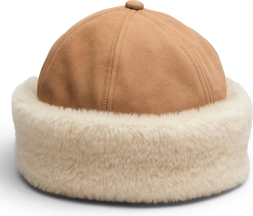 Elle Faux Shearling & Suede Cap by rag & bone