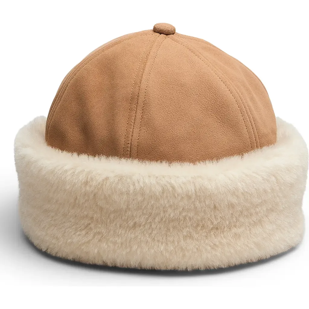 Elle Faux Shearling & Suede Cap by rag & bone