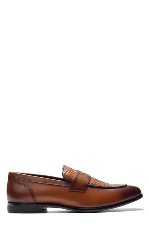 Solstice Penny Loafer in Tan Leather
