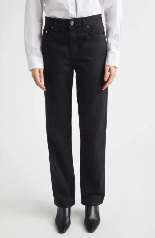 Low Rise Organic Cotton Straight Leg Jeans by TOTEME