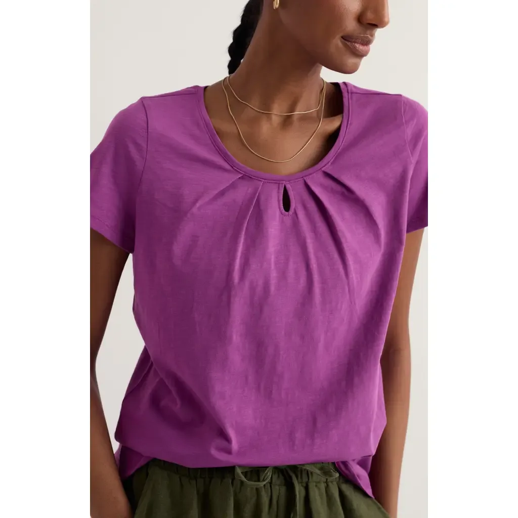 Appletree Keyhole Organic Cotton T-Shirt by Seasalt Cornwall