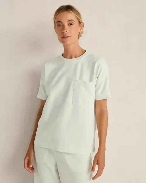 Garment-Dyed Organic Cotton Slub Terry Tee by Haven Well Within