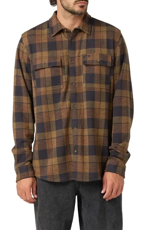 Sutton Plaid Stretch Flannel Button-Up Shirt by O'Neill
