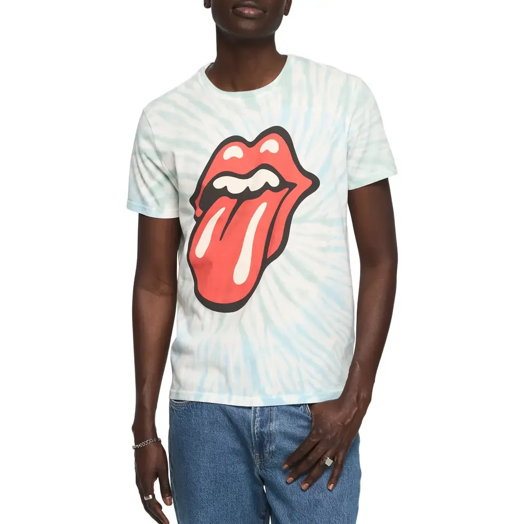 Rolling Stones Graphic Tie Dye Cotton T-Shirt