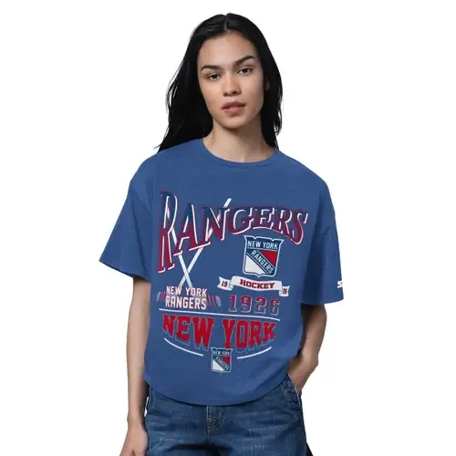 Starter New York Rangers Oversized Hall of Fame T-Shirt by STARTER