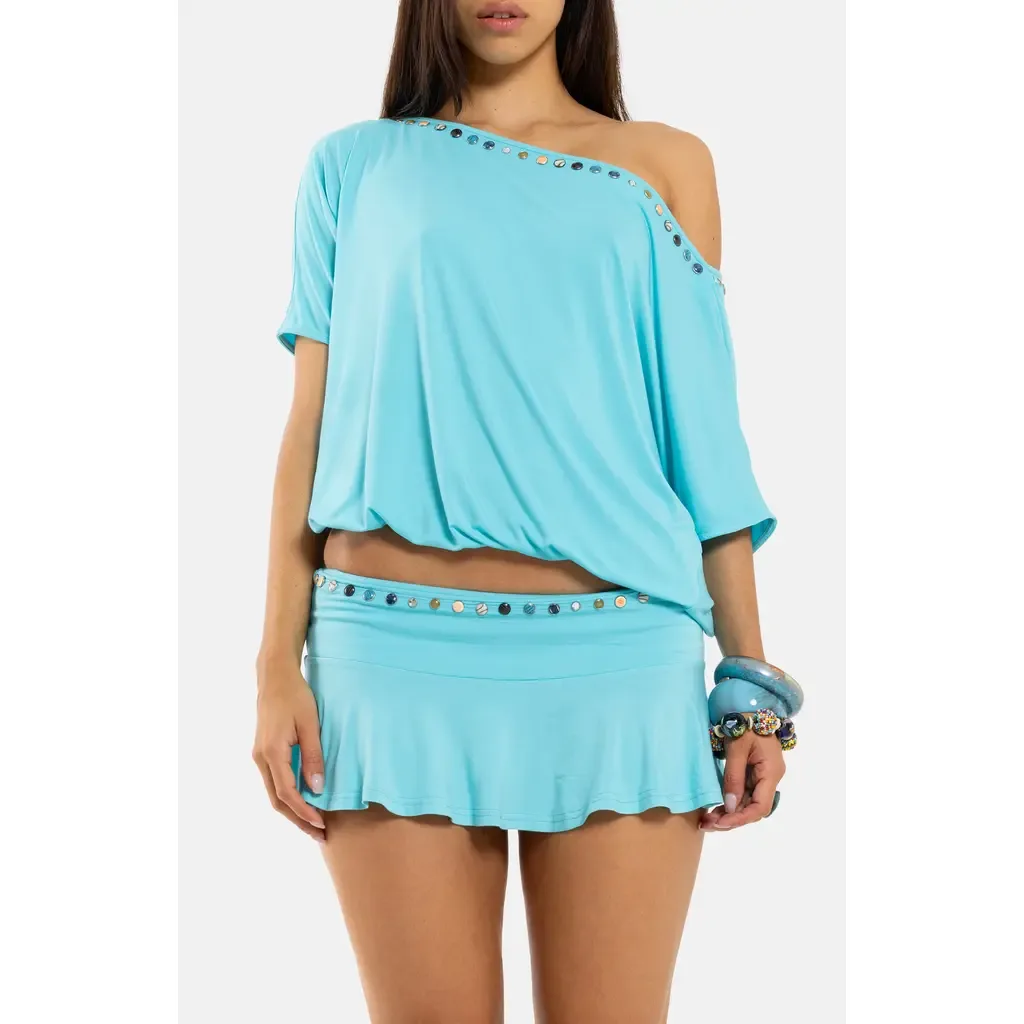 Studded Open Back Top by JADED LONDON