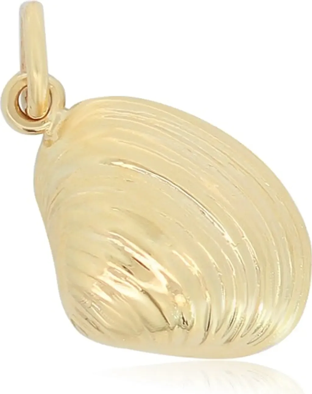 Mini Gold Seashell Charm by The Lovery