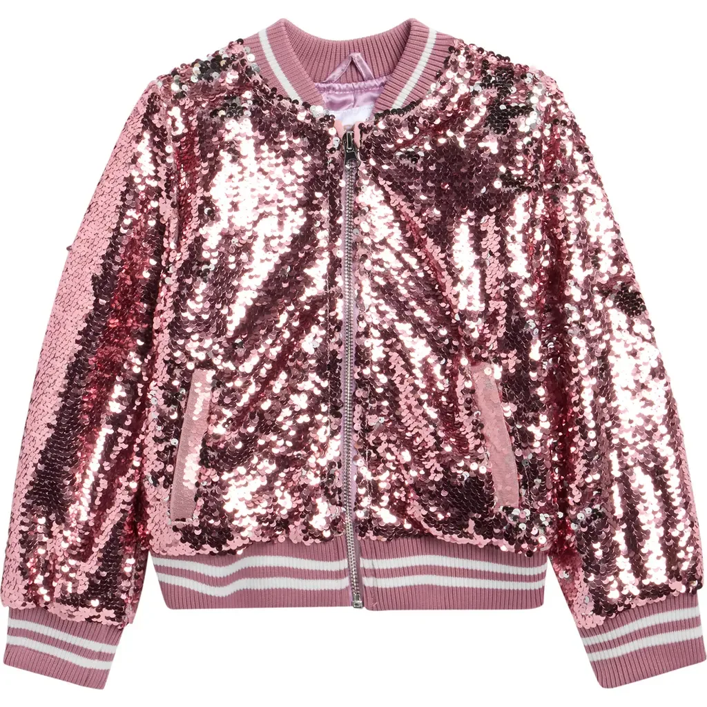 Sequin Embellished Bomber Jacket by BECCA