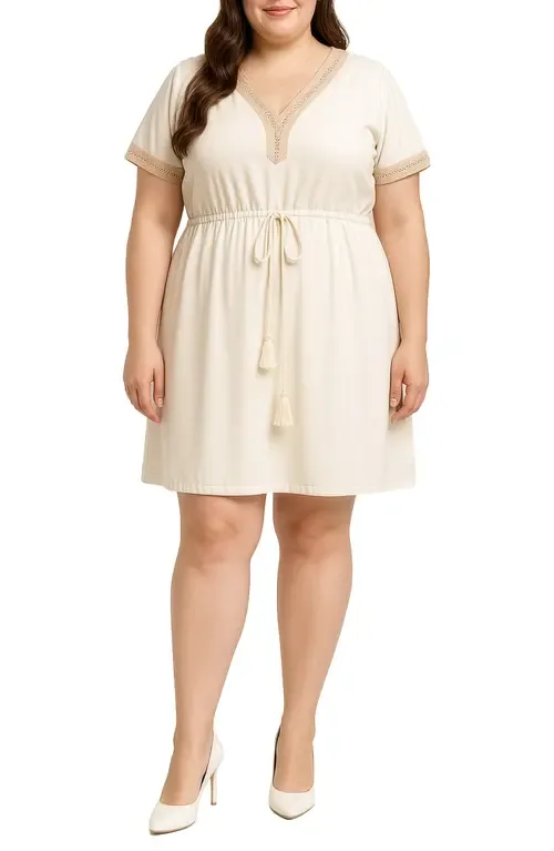Lace Trim Minidress by Standards & Practices