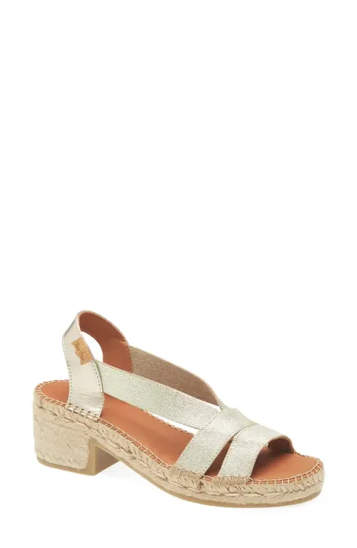 Dama Slingback Espadrille Platform Sandal by Toni Pons