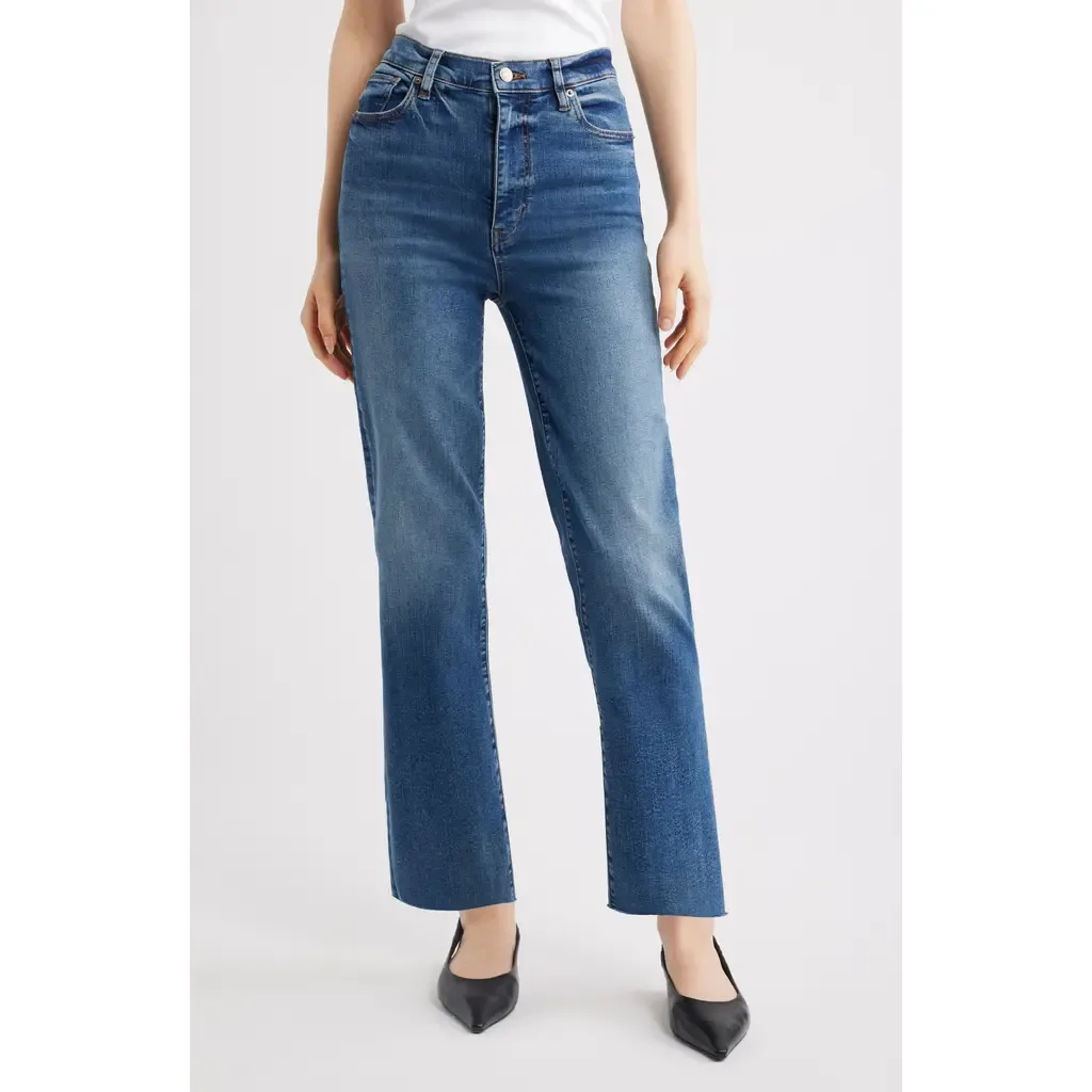 Le Sleek Stretch Straight Leg Jeans by FRAME