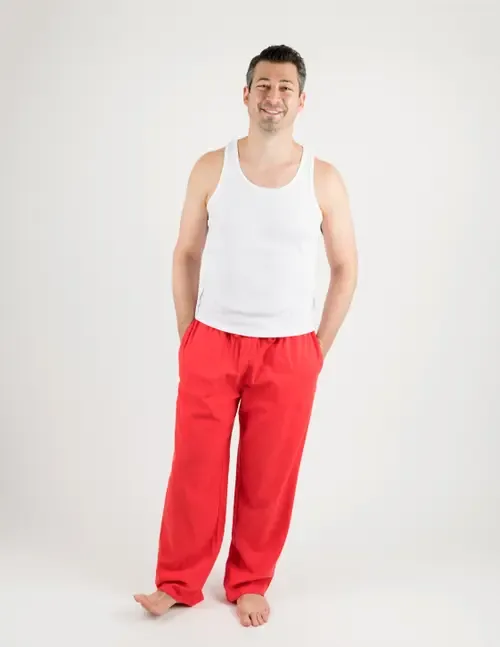 Cotton Flannel Holiday Pajama Pants by Leveret