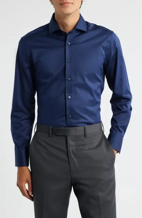 Luxury Slim Fit Non-Iron Dress Shirt by 1863 by Eterna