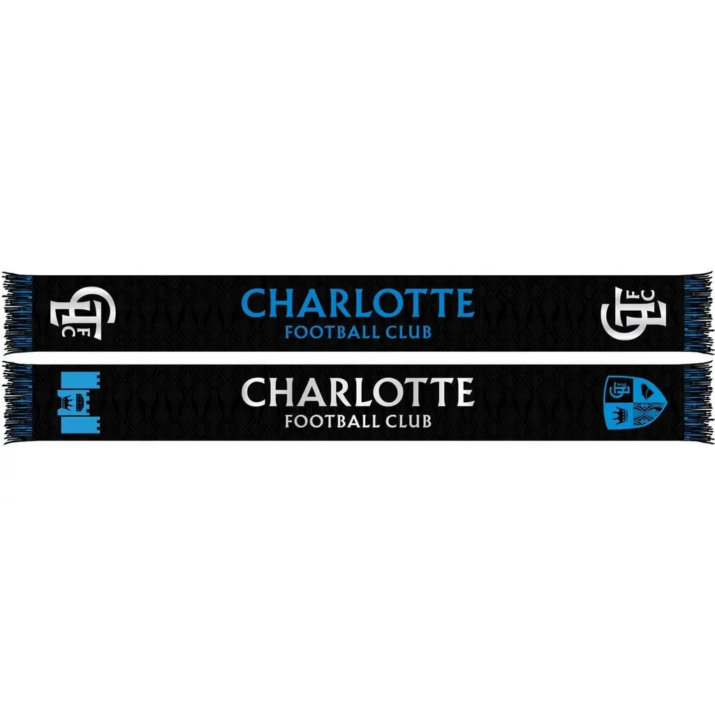 Charlotte FC 2025 Jersey Hook Scarf by RUFFNECK SCARVES