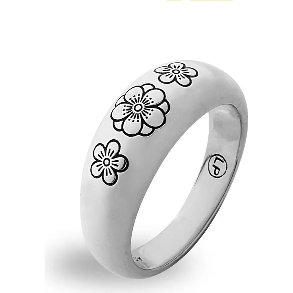 Ehwa Floral Dome Ring by LOUPN