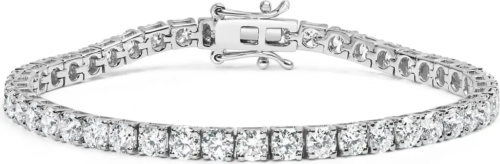 14K White Gold 2.00 Cttw Lab Grown Round Diamond Classic Tennis Bracelet by Haus of Brilliance