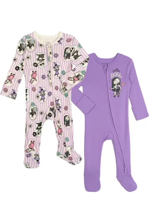 Nightmare Before Christmas 2-Pack Footed Sleep N' Play by Disney