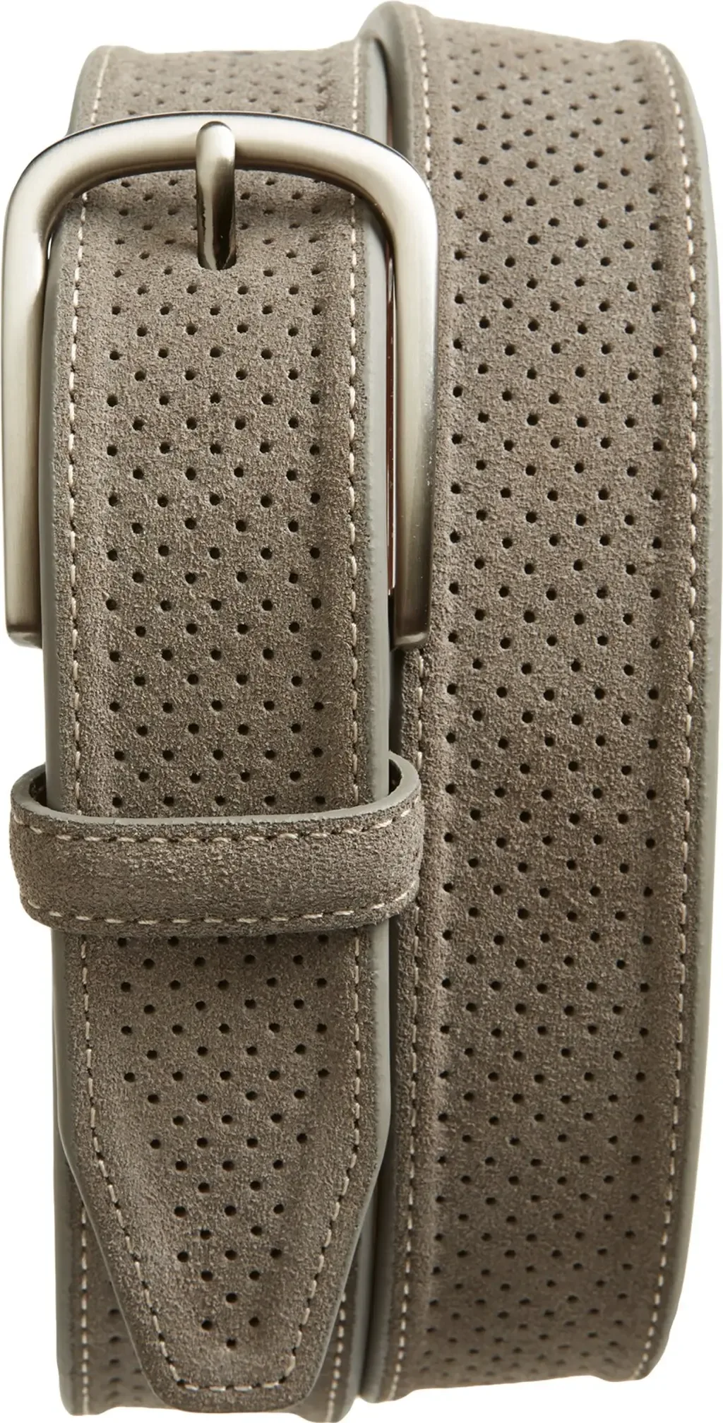 Perforated Suede Belt by Johnston & Murphy