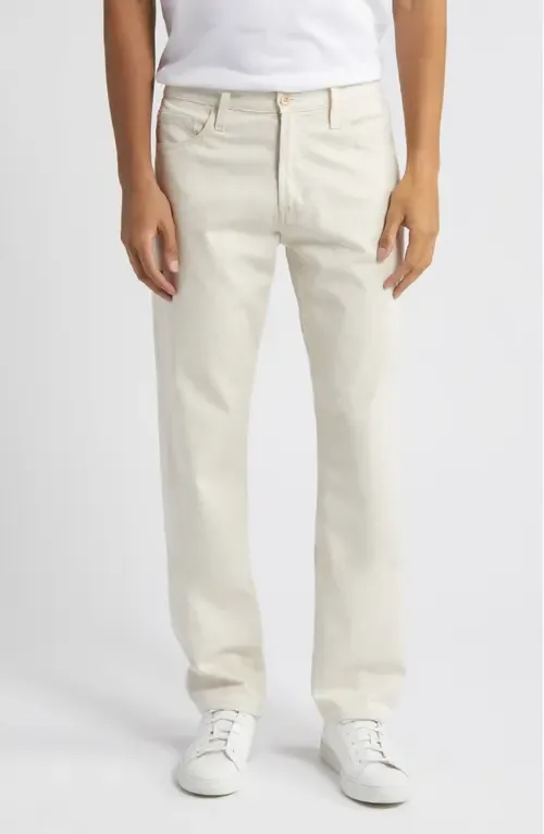 Everett Slim Straight Leg Cotton & Linen Blend Pants