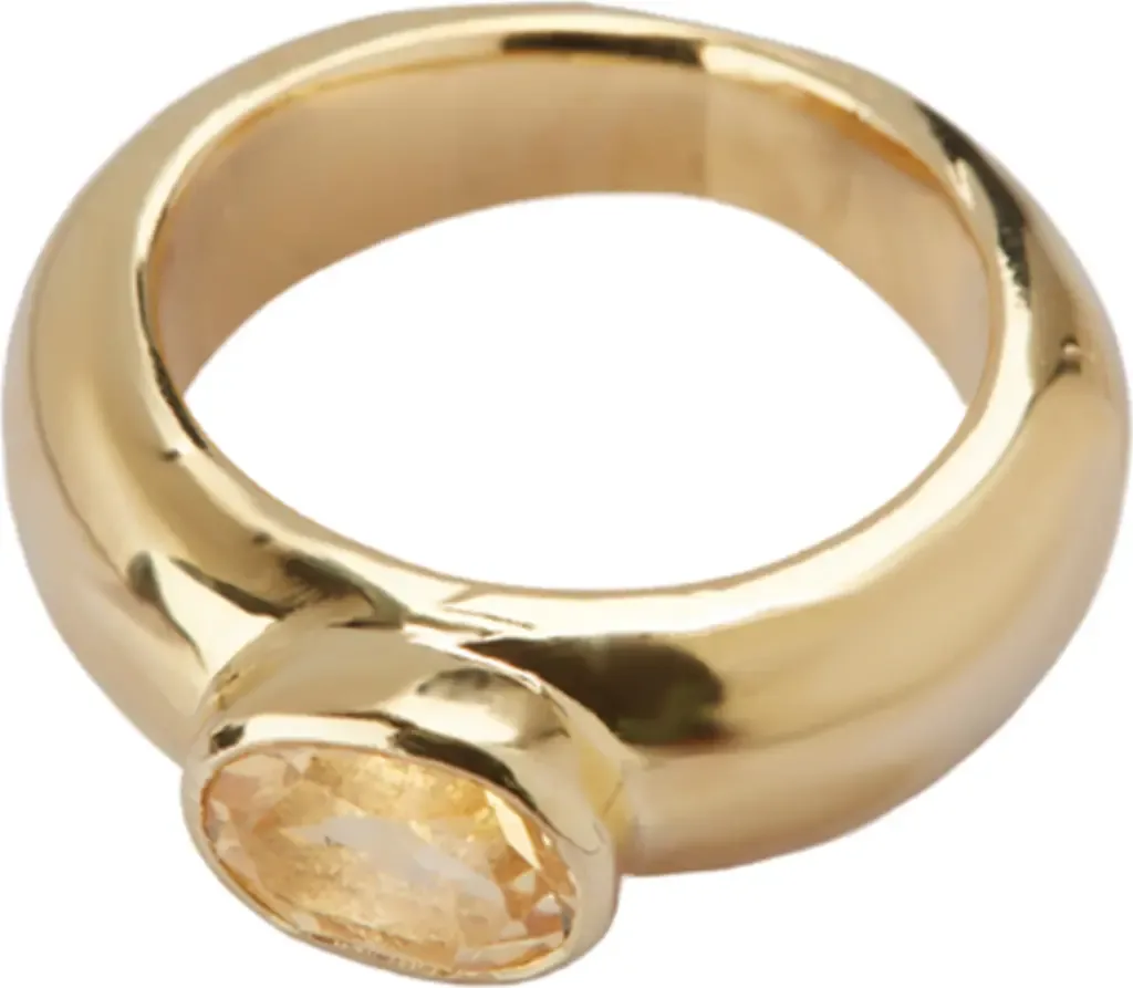 Oval Stone Chunky Ring by Argento Vivo Sterling Silver