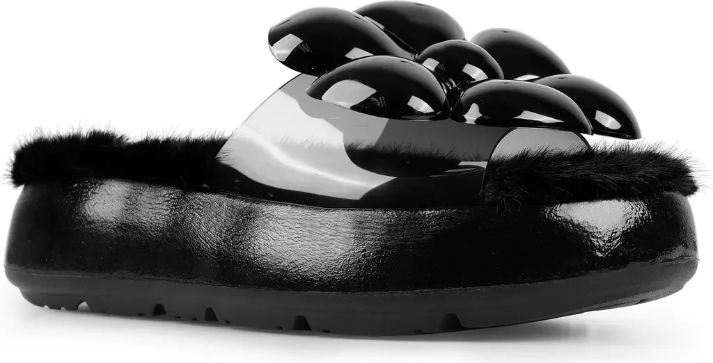 Cass Faux Fur Lined Sandal by ZIGI
