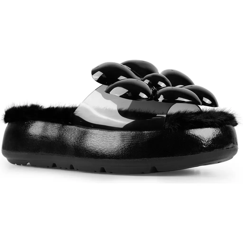 Cass Faux Fur Lined Sandal by ZIGI