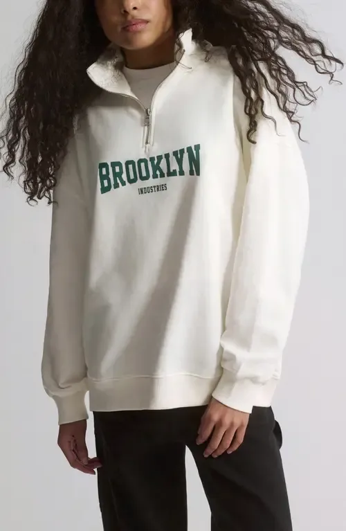 Half Zip Sweatshirt by Brooklyn Industries