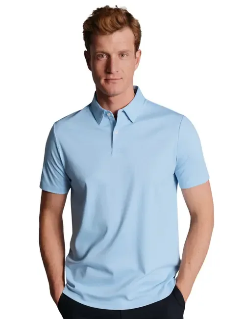 Short Sleeve Jersey Polo by Charles Tyrwhitt