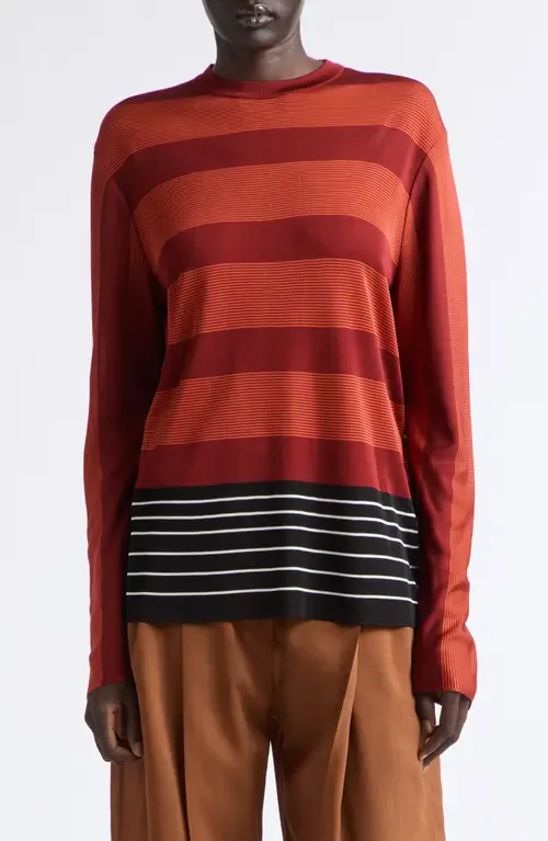 Stripe Crewneck Sweater by FERRAGAMO