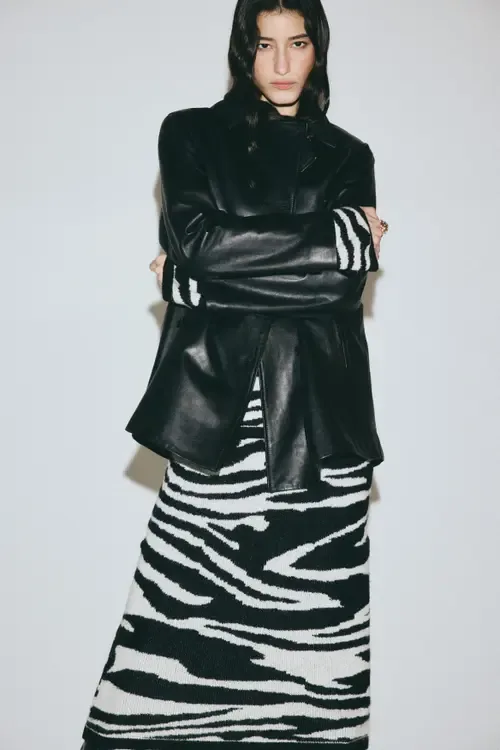 Jacquard-Knit Skirt by H&M