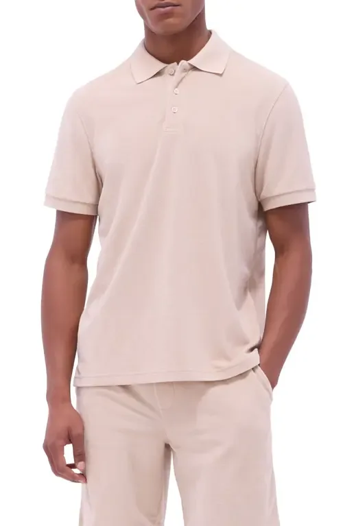 Cotton Blend French Terry Polo by Bugatchi