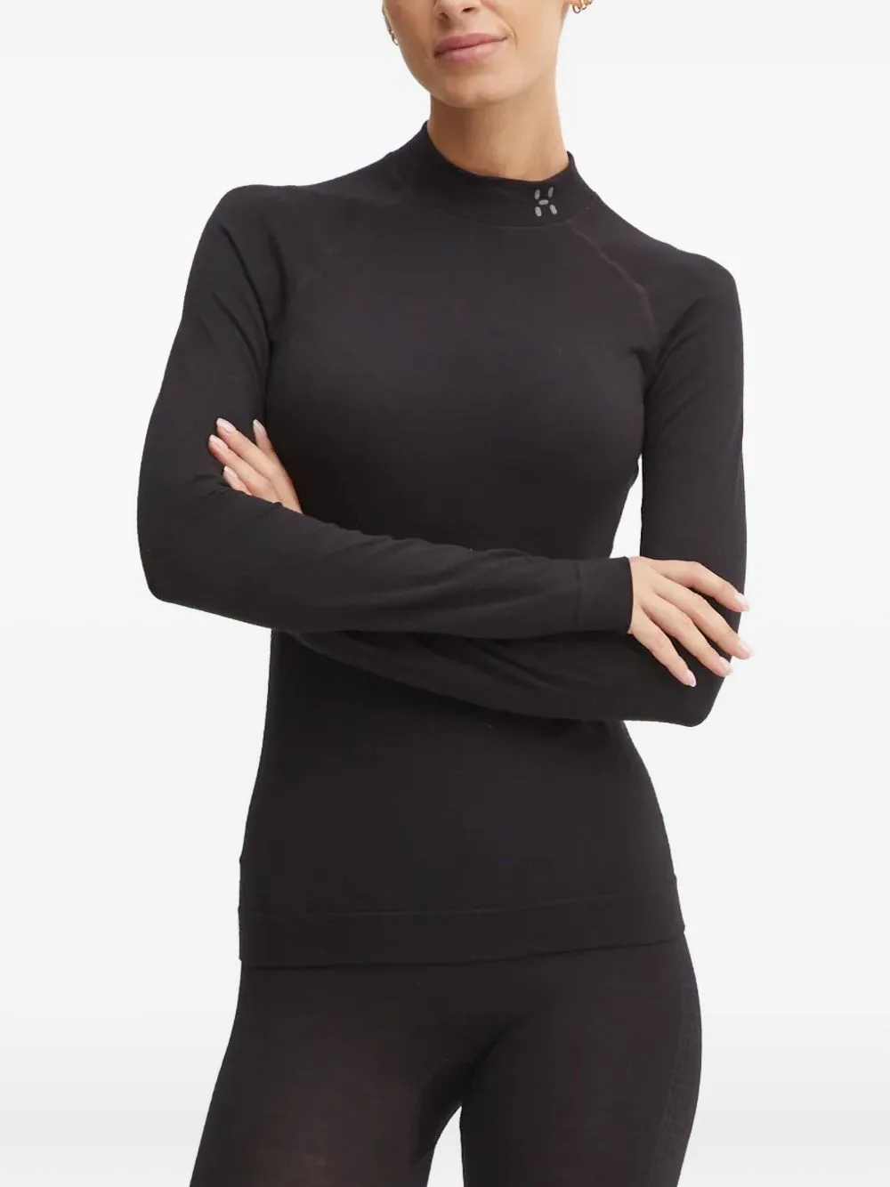 Latnja Raglan-Sleeve High-Neck Top by Haglöfs
