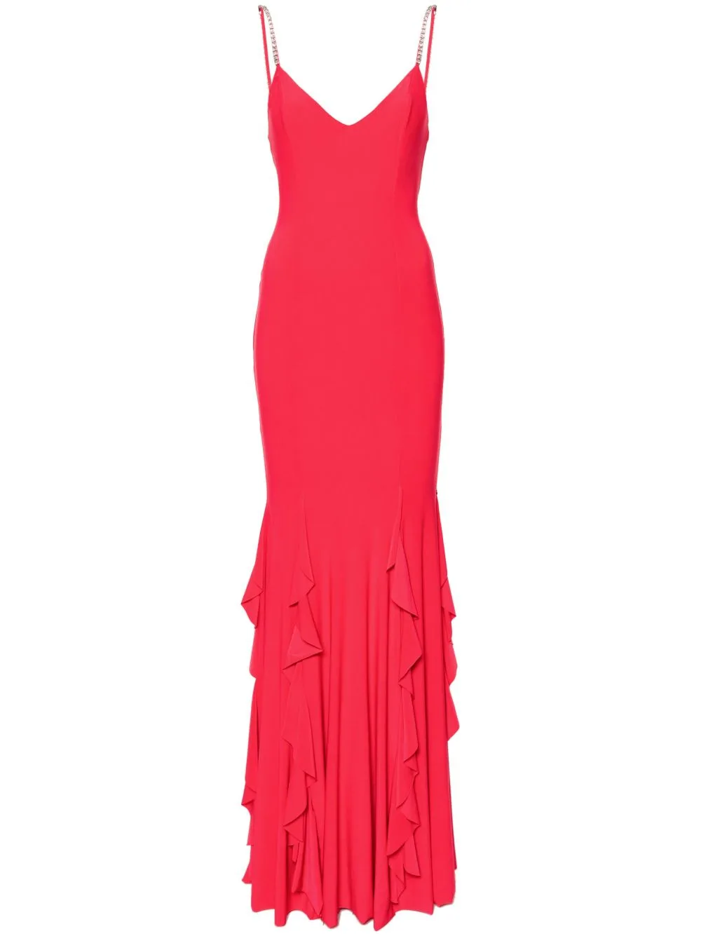 Ruffled Chiffon Maxi Dress by NISSA
