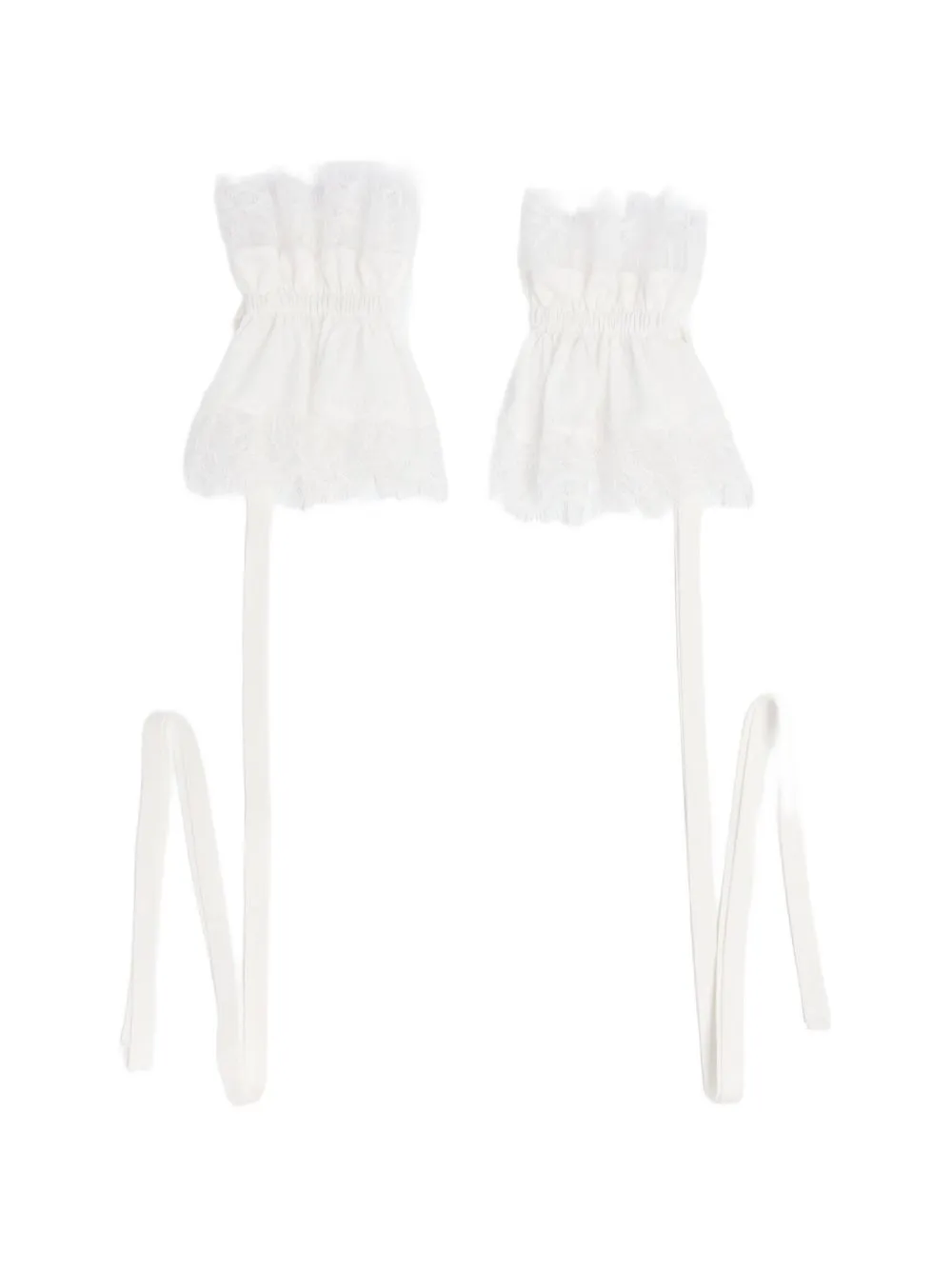 Sann Lace-Ruffled Cuffs by Ann Demeulemeester